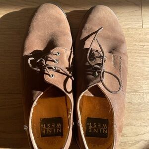 Nine West Brown Oxford Shoes